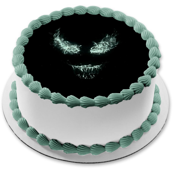 Venom Spider-Man Darkness Edible Cake Topper Image ABPID00624