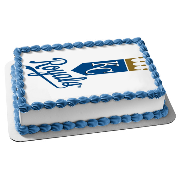Kansas City Royals American Professional Baseball Team Logo Missouri MLB Edible Cake Topper Image ABPID00796