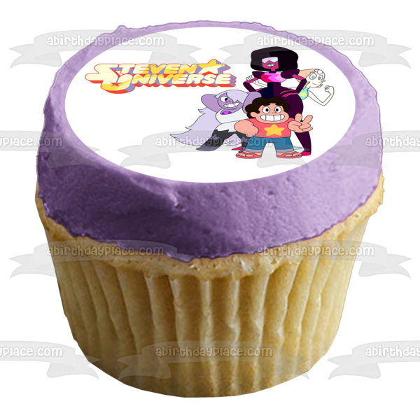 Steven Universe Amethyst Pearl Garnet Edible Cake Topper Image ABPID00839