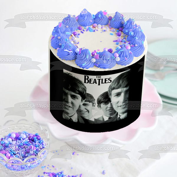 The Beatles Jonn Paul Ringo George Edible Cake Topper Image ABPID00845