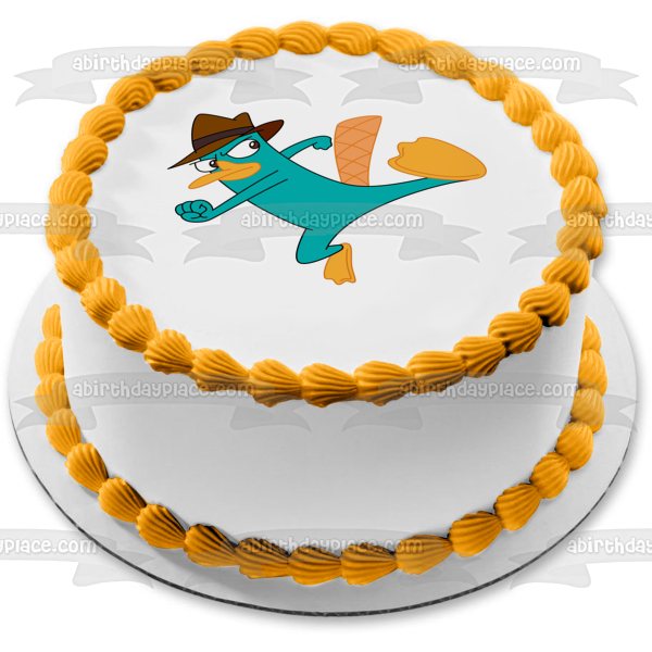Phineas and Ferb Perry the Platypus Edible Cake Topper Image ABPID00957