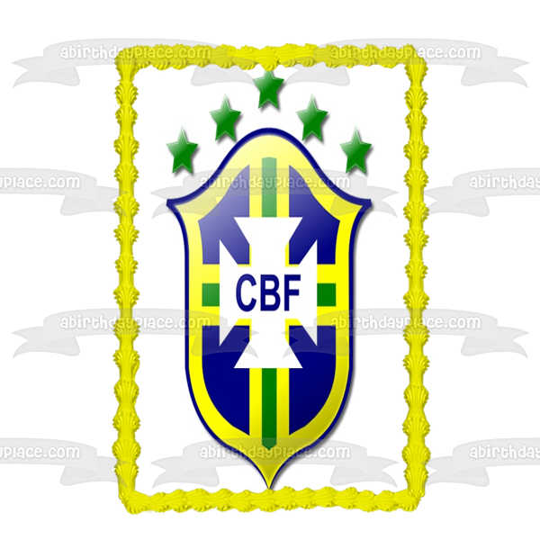 Brazil Football Logo Campeonato Brasileiro Série A Edible Cake Topper Image ABPID00961