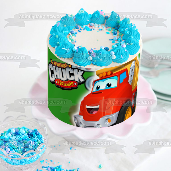The Adventures of Chuck and Friends Dump Truck Edible Cake Topper Image ABPID00992