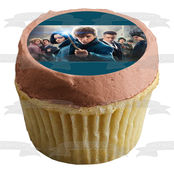 Fantastic Beasts: The Crimes of Grindelwald Wand Movie Cast Edible Cake Topper Image ABPID00033