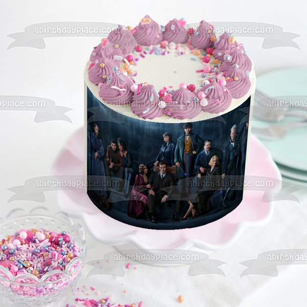 Harry Potter Fantastic Beasts Gellert Grindelwald and Other Characters Edible Cake Topper Image ABPID01044