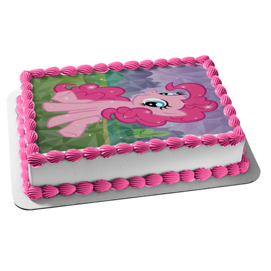 My Little Pony Equestria Girld Pinky Pie Sparkles Edible Cake Topper Image ABPID01103