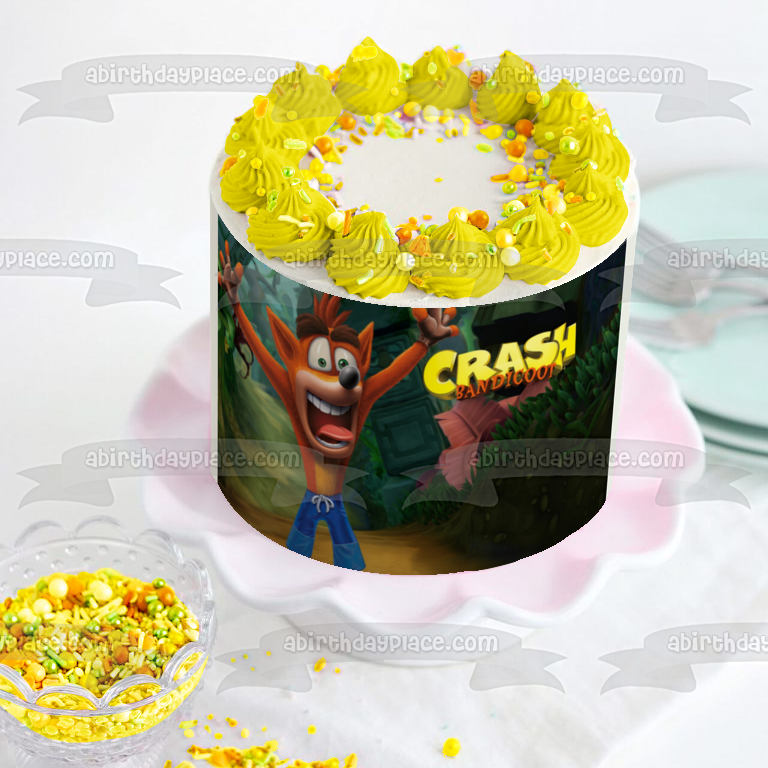 Imagen comestible para decoración de tarta de Crash Bandicoot ABPID01105 
