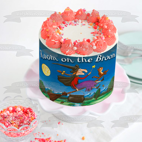 Room on the Broom Julia Donaldson Edible Cake Topper Image ABPID01140
