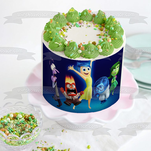 Inside Out Joy Anger Sadness Edible Cake Topper Image ABPID01261
