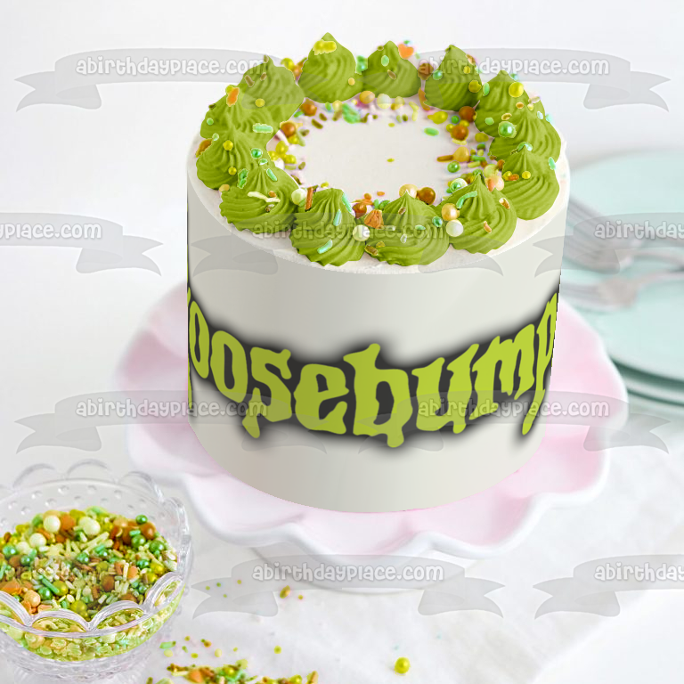 Goosebumps Logo Edible Cake Topper Image ABPID01500