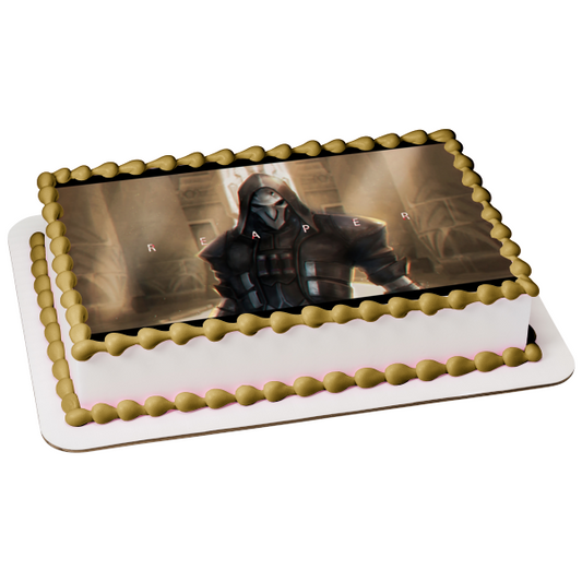 Overwatch Reaper Mercenary Reyes Imagen comestible para decoración de tarta ABPID01601 