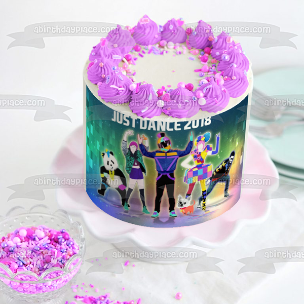 Just Dance 2018 Assorted Characters Thumbs the Way I Are Sugar Dance Edible Cake Topper Image ABPID00244