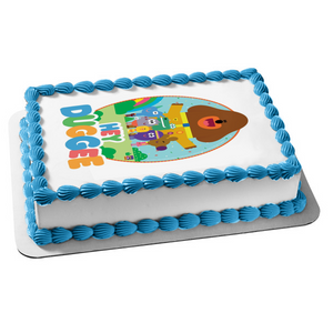 Hey Duggee Betty Happy Rolly Tag Norrie Enid and Tino Edible Cake Topper Image ABPID01624