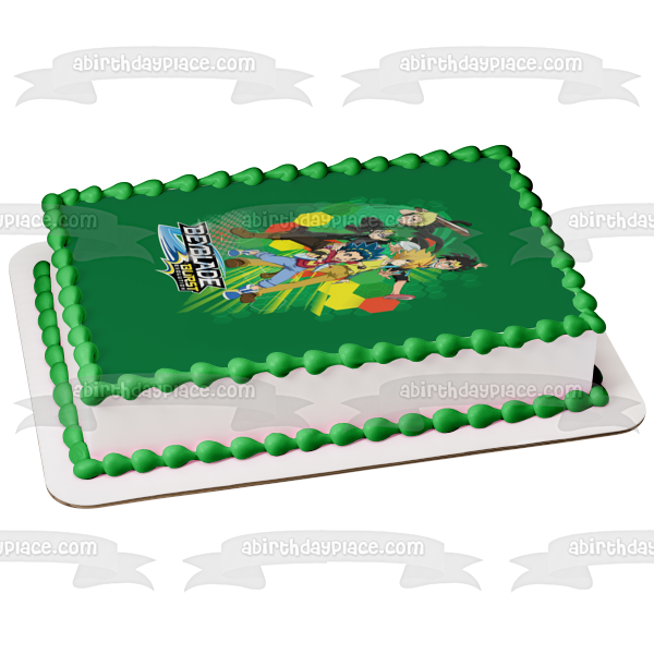 Beyblade Burst Evolution Valt Aoi Wakiya Komurasaki Ken Midori and Ray Kon Edible Cake Topper Image ABPID01629
