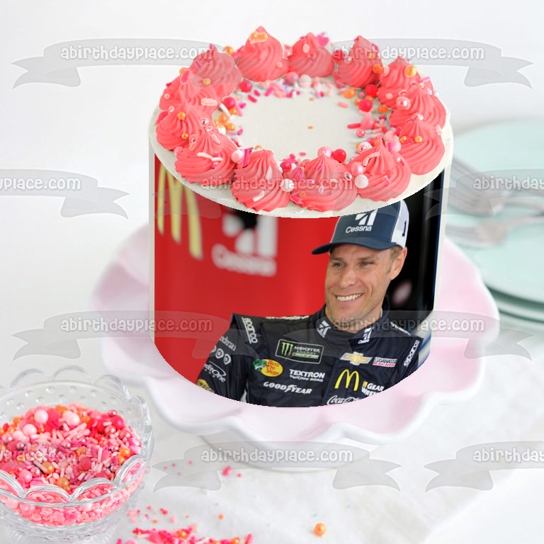 Nascar Jaime McMurray Sponsors Edible Cake Topper Image ABPID01686