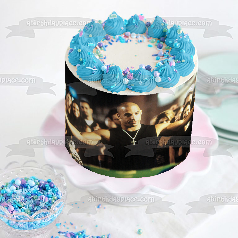Fast and the Furious  Dominic Toretto Edible Cake Topper Image ABPID01653