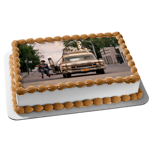 Ghostbusters: Afterlife Ecto-1 Garret Miller Edible Cake Topper Image ABPID54657