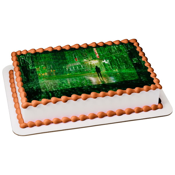 The Matrix Resurrections Neo Edible Cake Topper Image ABPID54725