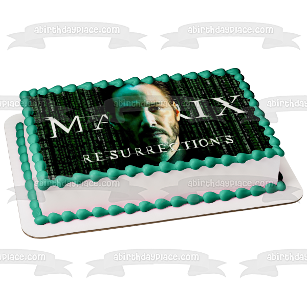 The Matrix Resurrections Neo Edible Cake Topper Image ABPID54729