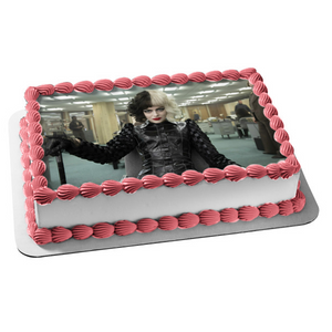 Cruella with Her Cane Edible Cake Topper Image ABPID54669