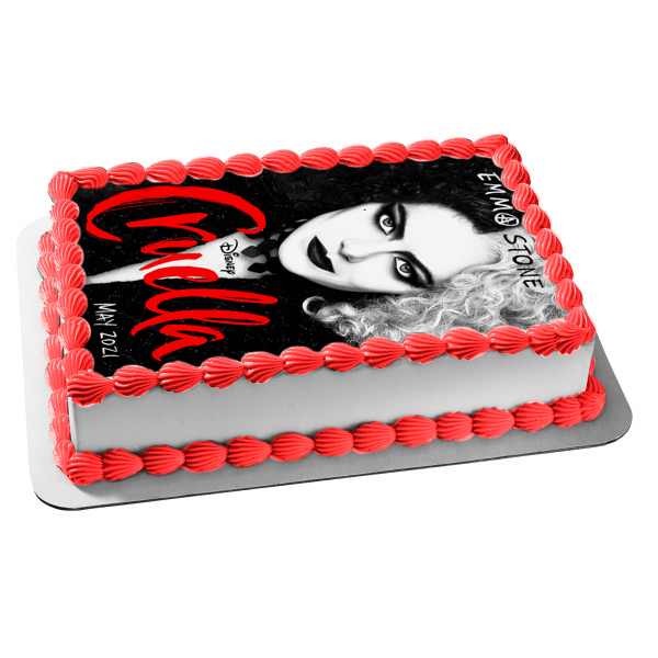 Cruella Movie Poster Edible Cake Topper Image ABPID54671