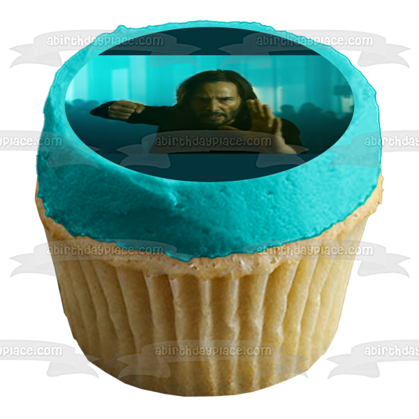 Imagen de decoración comestible para tarta neo Matrix Resurrections ABPID54735 