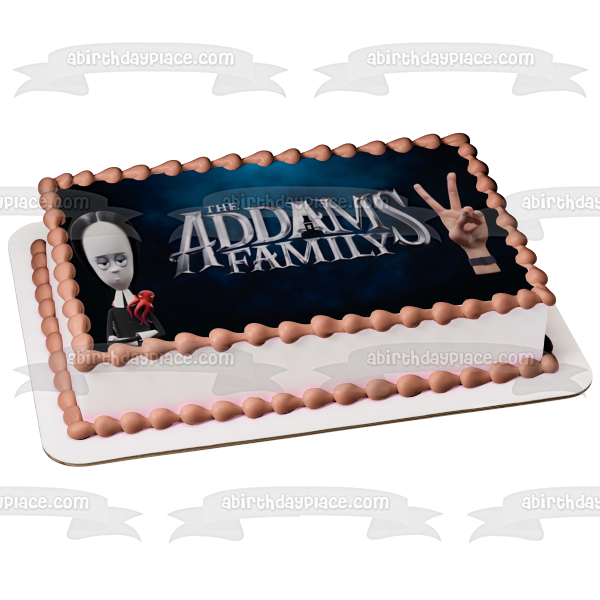 Personalised Wednesday Addams Family Cake Topper, Birthday Party  Decorations