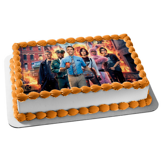 Free Guy Molotov Girl Antoine Keys Edible Cake Topper Image ABPID54754