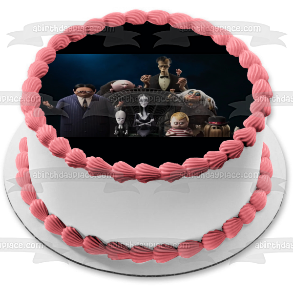 The Addams Family 2 Gomez Lurch Wednesday Cousin It Edible Cake Topper Image ABPID54696