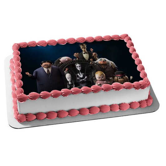 The Addams Family 2 Gomez Lurch Wednesday Cousin It Edible Cake Topper Image ABPID54696