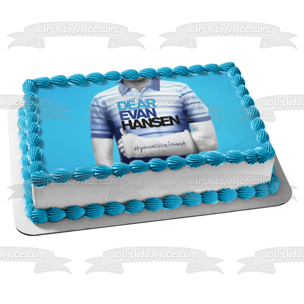 Dear Evan Hansen #Youwillbefound Edible Cake Topper Image ABPID54698