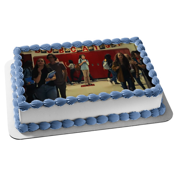 Dear Evan Hansen Evan In School at Lockers Edible Cake Topper Image ABPID54700