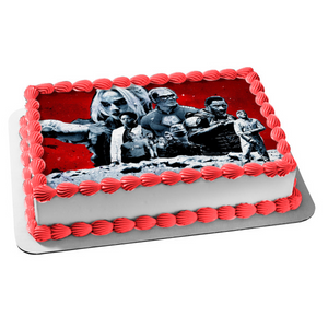 The Suicide Squad Polka-Dot Man Harley Quinn Bloodsport Javelin Edible Cake Topper Image ABPID54765