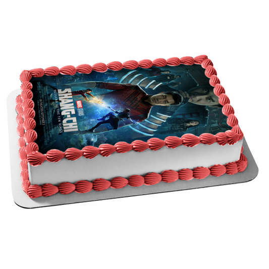 Shang-Chi and the Legend of the Ten Rings Movie Poster Edible Cake Topper Image ABPID54716