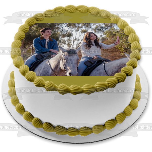 He's All That Zack Siler Laney Boggs Riding Horses Edible Cake Topper Image ABPID54781