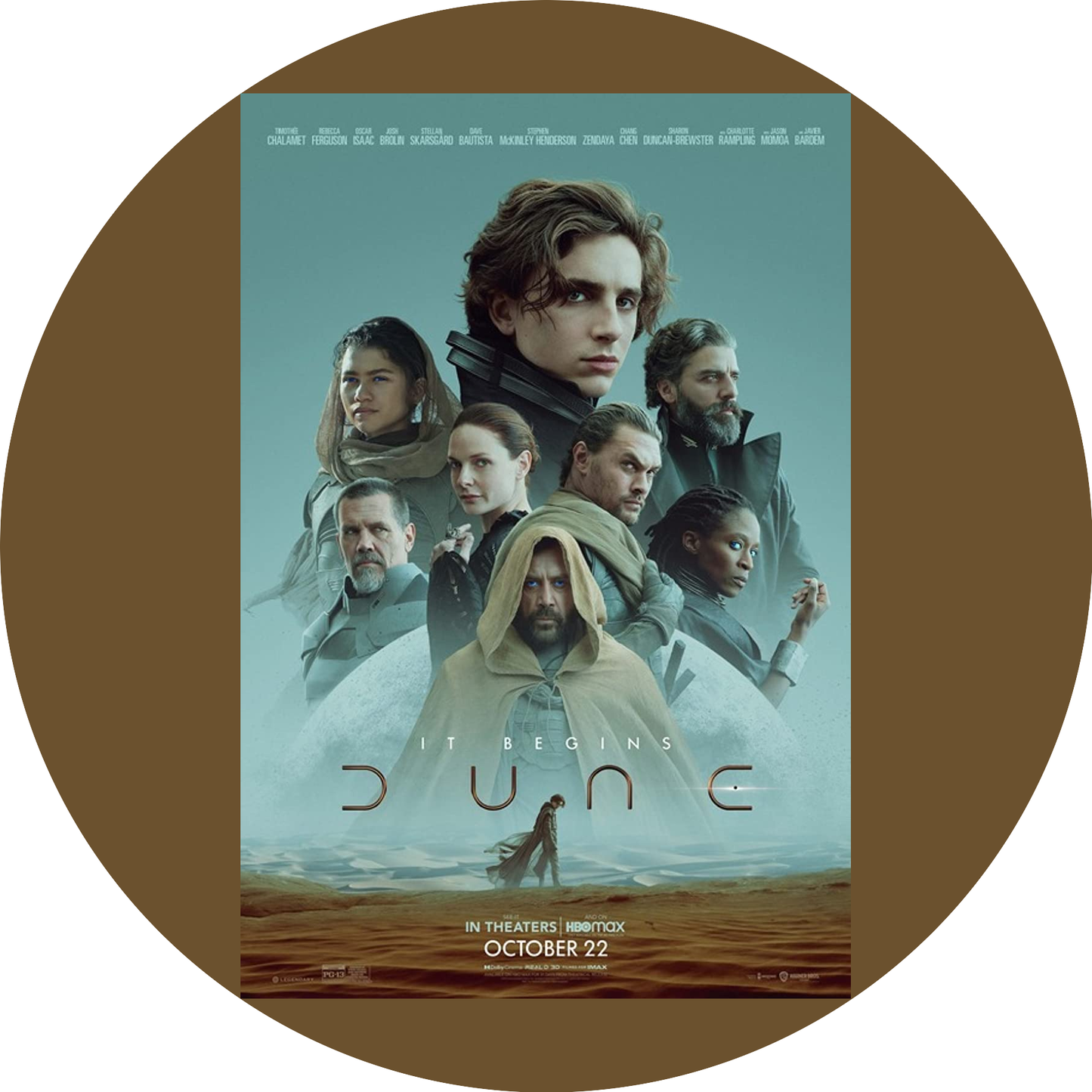 Póster de la película Dune Paul Atreides Lady Jessica Leto Atreides I Imagen comestible para decoración de tarta ABPID54737 