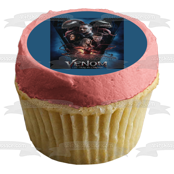 Venom: Let There Be Carnage Lady Jessica Eddie Brock Party Guest Edible Cake Topper Image ABPID54689