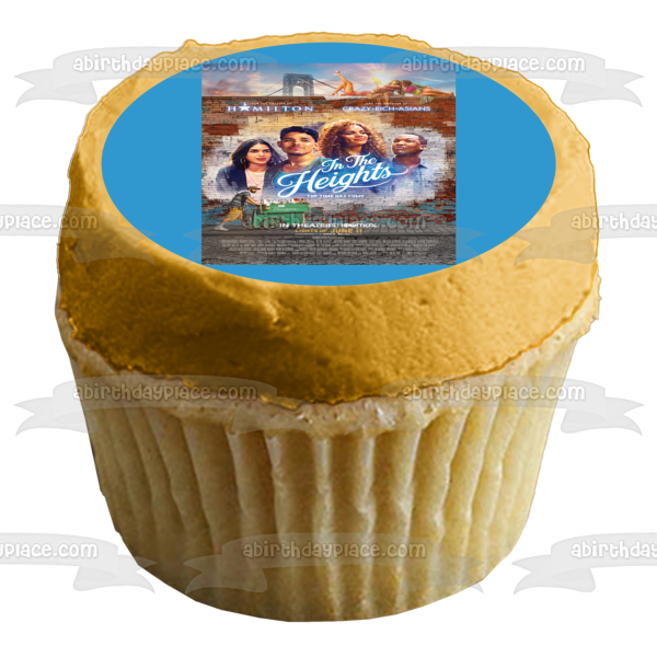In the Heights Movie Poster Usnavi De La Vega Nina Vanessa Benny Edible Cake Topper Image ABPID54711