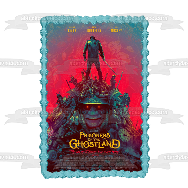 Prisoners of the Ghostland Movie Poster Hero Edible Cake Topper Image ABPID54788