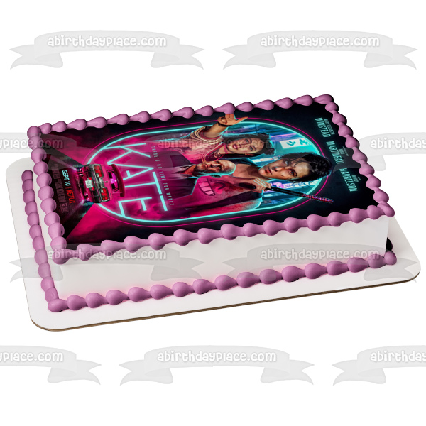 Kate Movie Poster Ani Varrick Edible Cake Topper Image ABPID54790