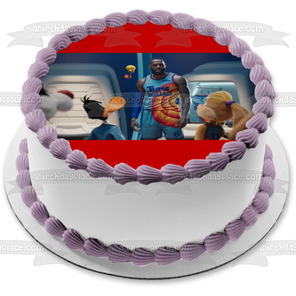 Space Jam: A New Legacy Lebron James Tweety Bird Edible Cake Topper Image ABPID54859