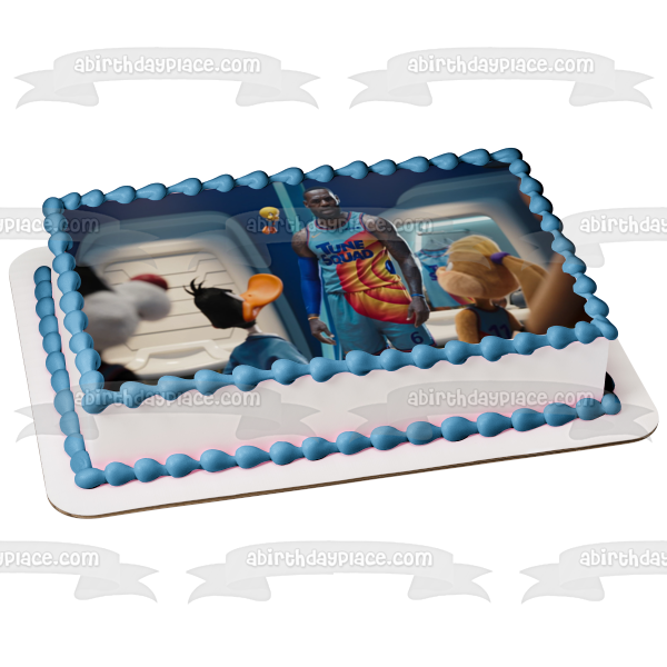 Space Jam: A New Legacy Lebron James Tweety Bird Edible Cake Topper Image ABPID54859