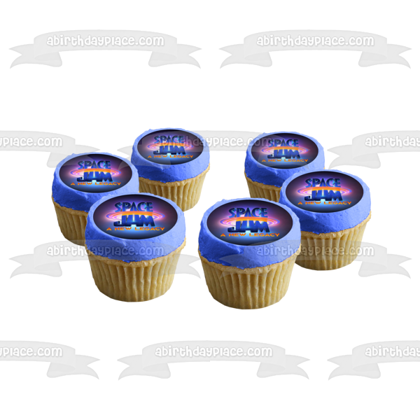 Space Jam: A New Legacy Logo Edible Cake Topper Image ABPID54861