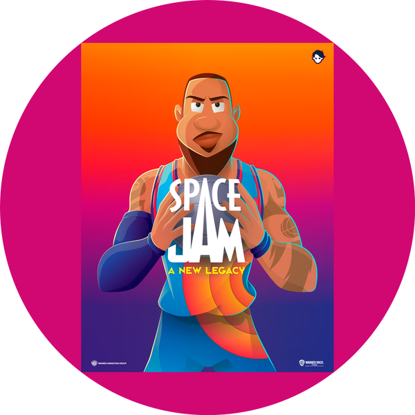 Space Jam: A New Legacy Lebron James Edible Cake Topper Image ABPID54863