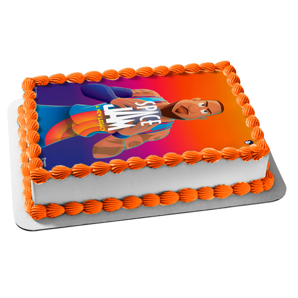 Space Jam: A New Legacy Lebron James Edible Cake Topper Image ABPID54863
