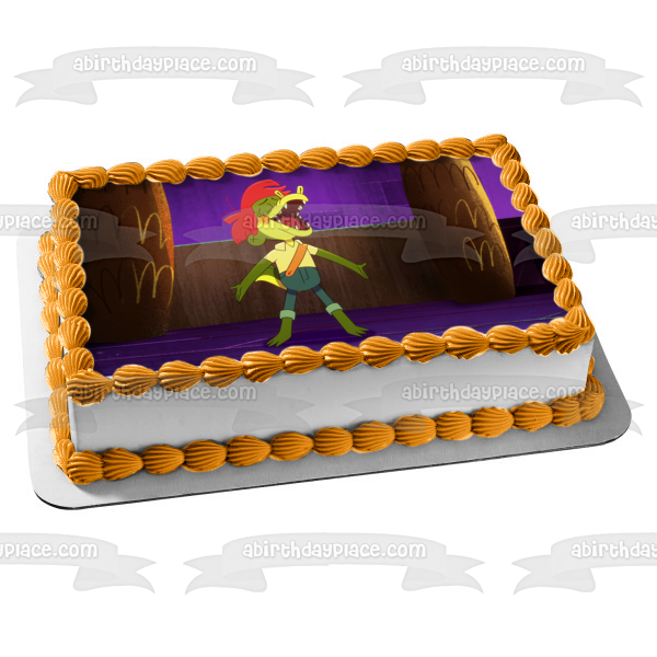 Arlo the Alligator Boy Singing Edible Cake Topper Image ABPID54874
