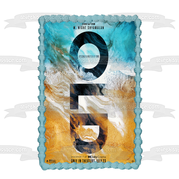 Old Movie Poster M. Night Shyamalan Edible Cake Topper Image ABPID54815