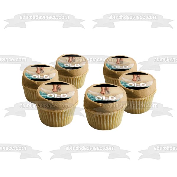 Old "It's Only a Matter of Time" Feet on the Beach Edible Cake Topper Image ABPID54819