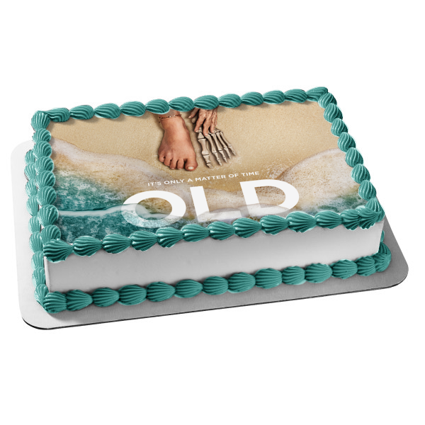 Old "It's Only a Matter of Time" Feet on the Beach Edible Cake Topper Image ABPID54819