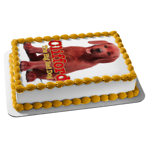 Clifford the Big Red Dog Edible Cake Topper Image ABPID54905
